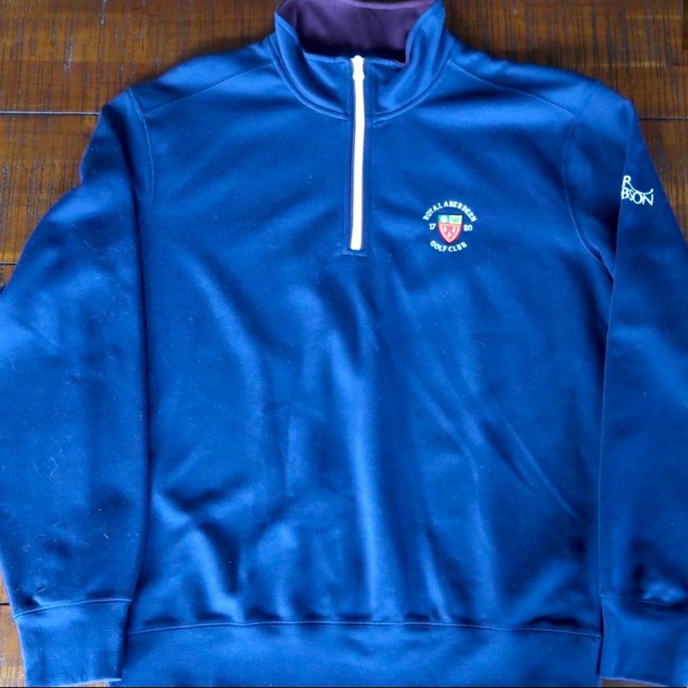 Oscar Jacobson - Royal Aberdeen GC Fleece Quarter Zip - XL